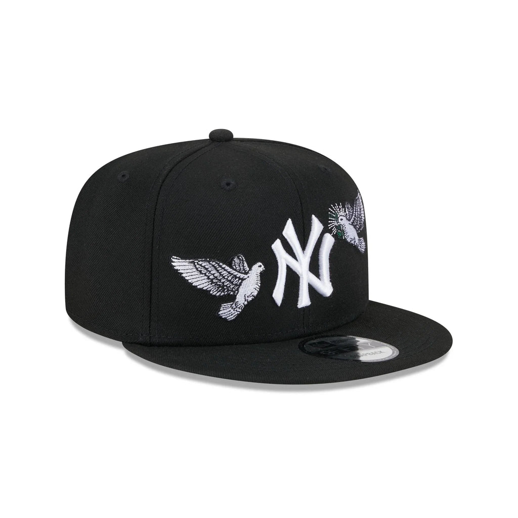 Black New York Yankees Green Bottom Peace New Era 9FIFTY Snapback - bamn.