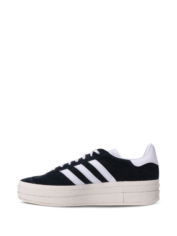Adidas Gazelle black/white Bold platform - bamn.