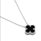 Silver Clover Stainless Steel Necklace – A Statement of Elegance - bamn.