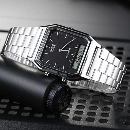Casio Mens AQ230A-1DMQ Anadigital Watch - bamn.