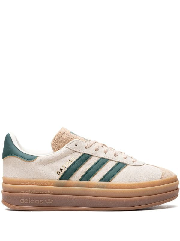 Adidas Gazelle Bold "Cream Collegiate/Green" sneakers - bamn.