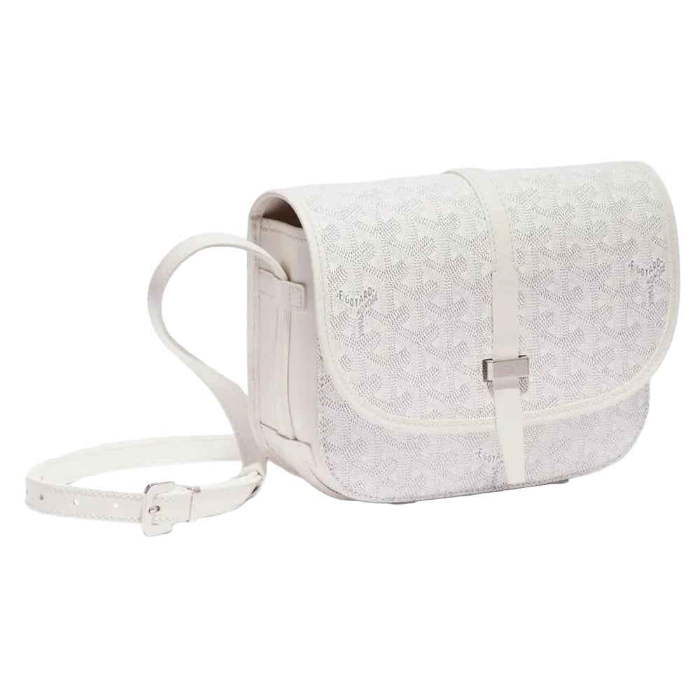 GOYARD BELVEDERE PM “WHITE” - bamn.