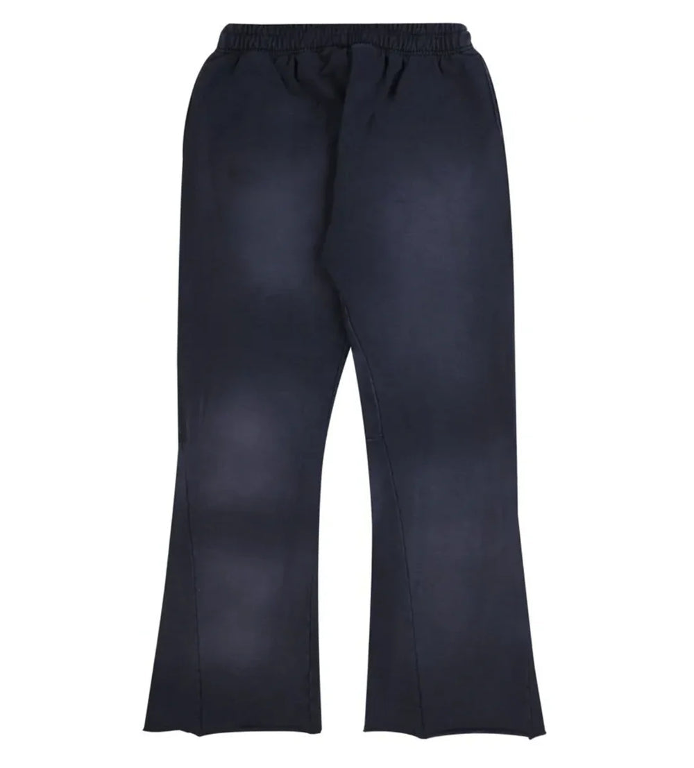 Racer Flare Sweatpants Black - bamn.
