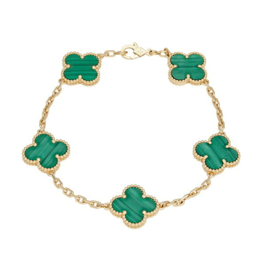 Green Clover Stainless Steel Bracelet – A Statement of Elegance - bamn.