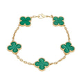 Green Clover Stainless Steel Bracelet – A Statement of Elegance - bamn.