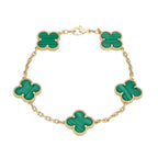 Green Clover Stainless Steel Bracelet – A Statement of Elegance - bamn.
