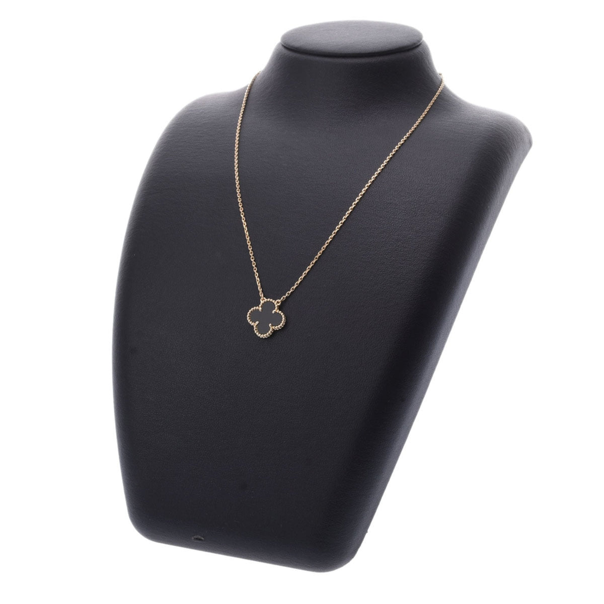 Midnight Clover Stainless Steel Necklace – A Statement of Elegance - bamn.