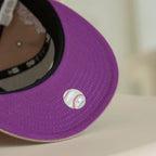 NEW ERA 59FIFTY MLB SAN DIEGO PADRES WORLD SERIES 1998 CAMEL / SPARKLING GRAPE UV FITTED CAP - bamn.