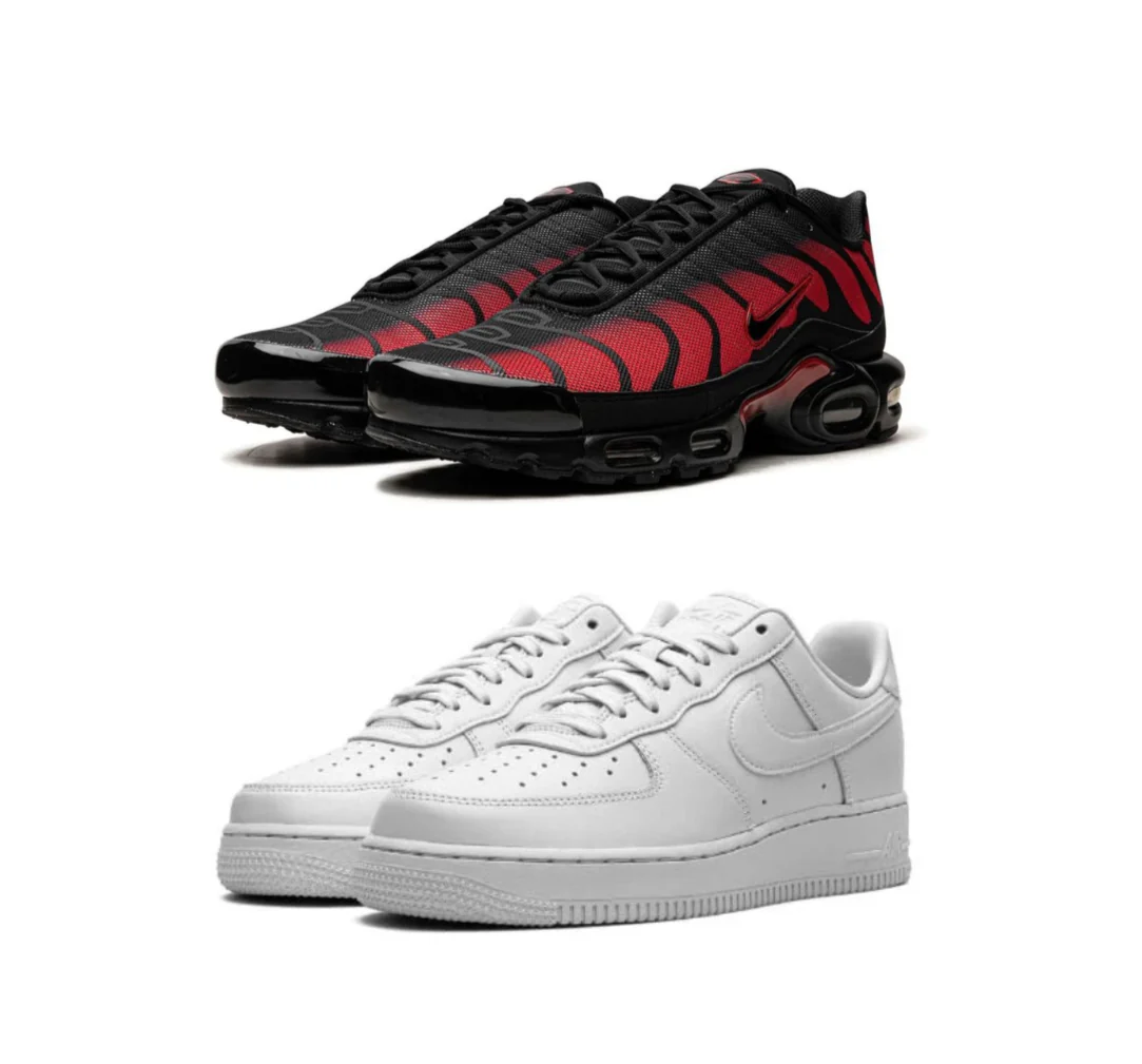 Nike AirMax Plus “Bred reflective” x Airforce 1 - bamn.