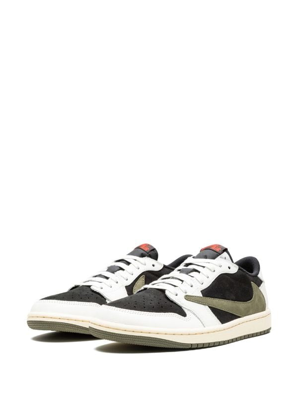 Travis Scott Air Jordan 1 Low OG "Olive" sneakers - bamn.