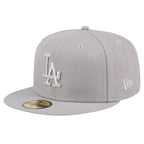 New Era Los Angeles Dodgers 59FIFTY Color Pack Fitted Cap - Grey - bamn.