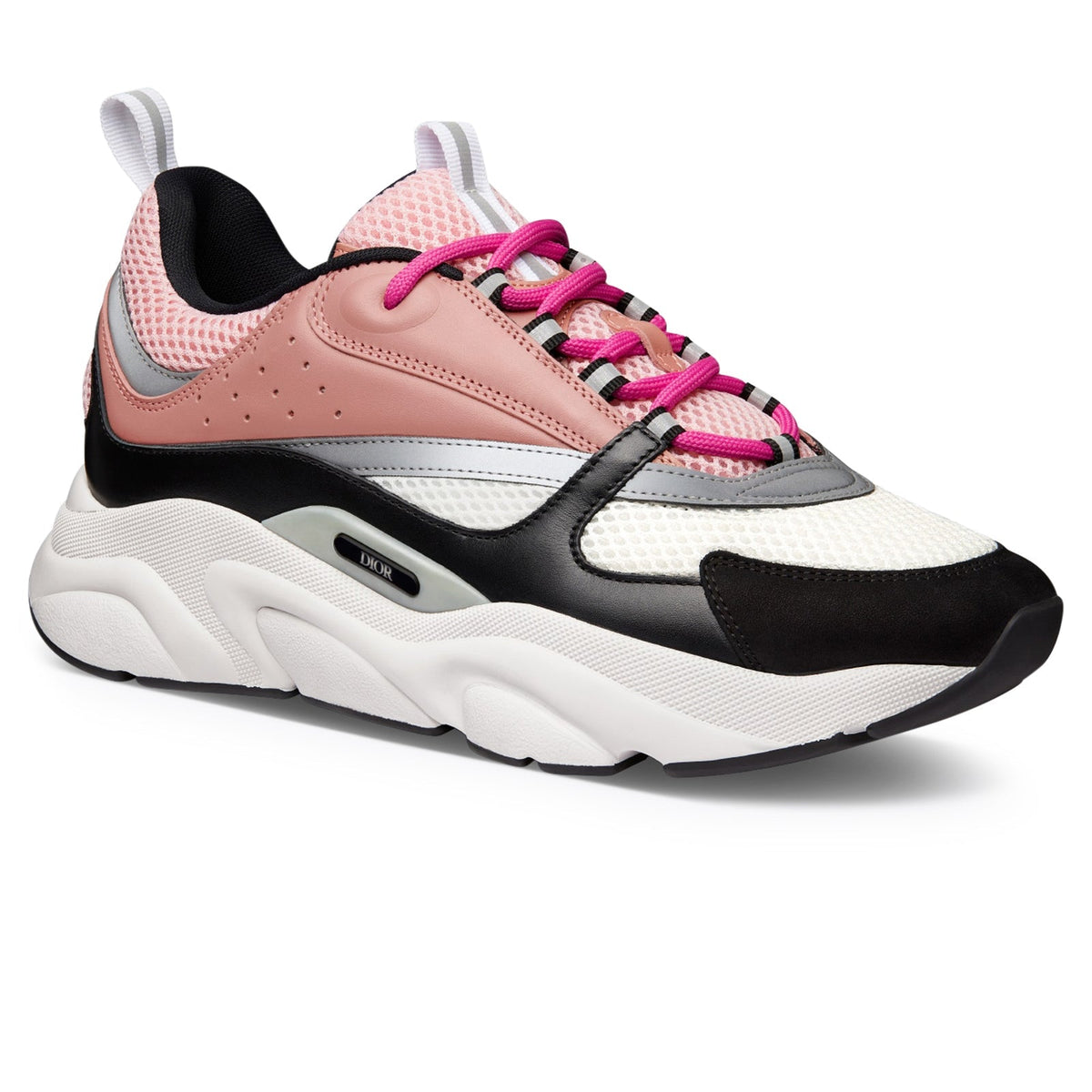 Dior B22 Pink White Black Calfskin Trainer FULLY BOXED - bamn.