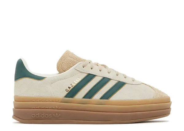 Women's Adidas Gazelle Bold 'Cream Collegiate Green' Sneaker - bamn.