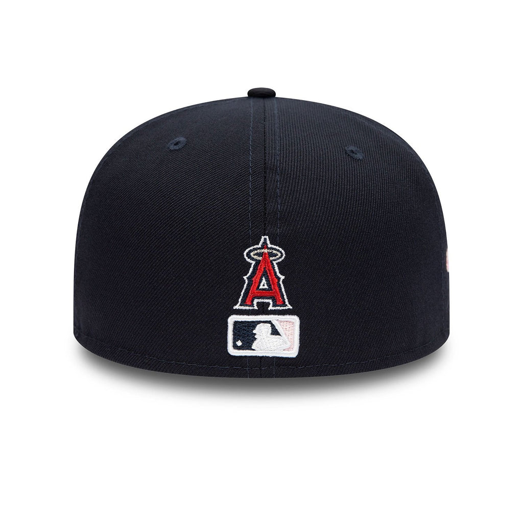 LA Angels Side Patch Bloom Navy 59FIFTY - bamn.