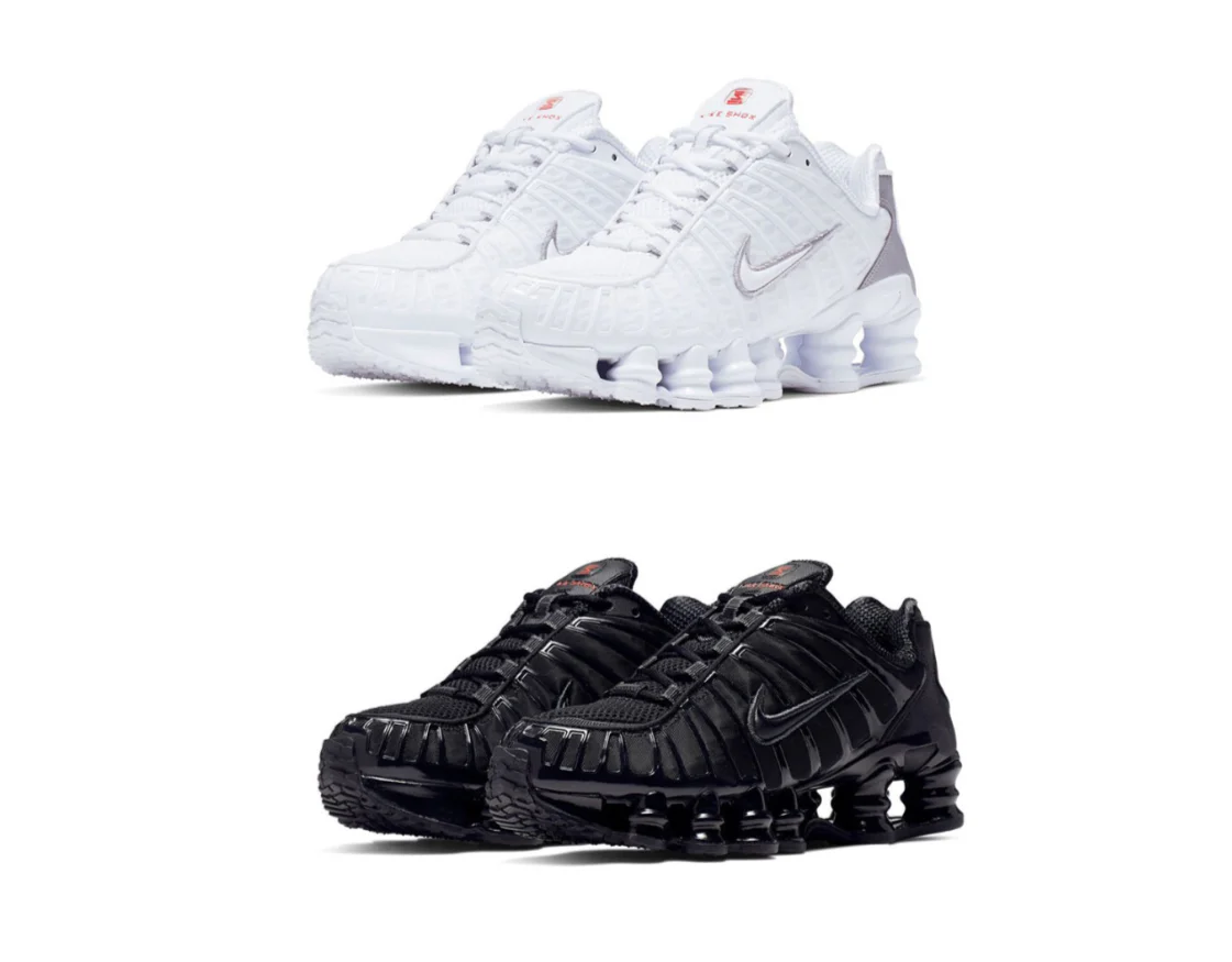 2x Nike Shox TL ( Black and White) - bamn.