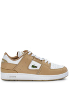 Lacoste Men's Brown Court Cage Leather Sneakers - bamn.