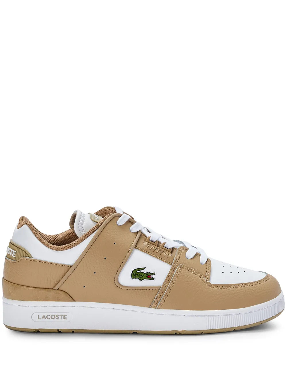 Lacoste Men's Brown Court Cage Leather Sneakers - bamn.