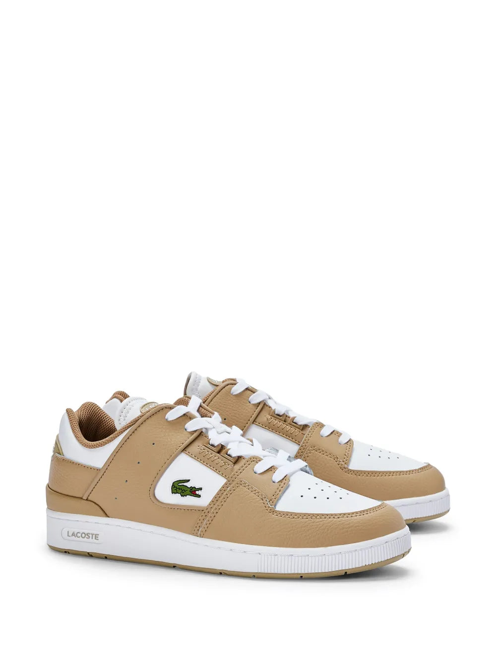 Lacoste Men's Brown Court Cage Leather Sneakers - bamn.