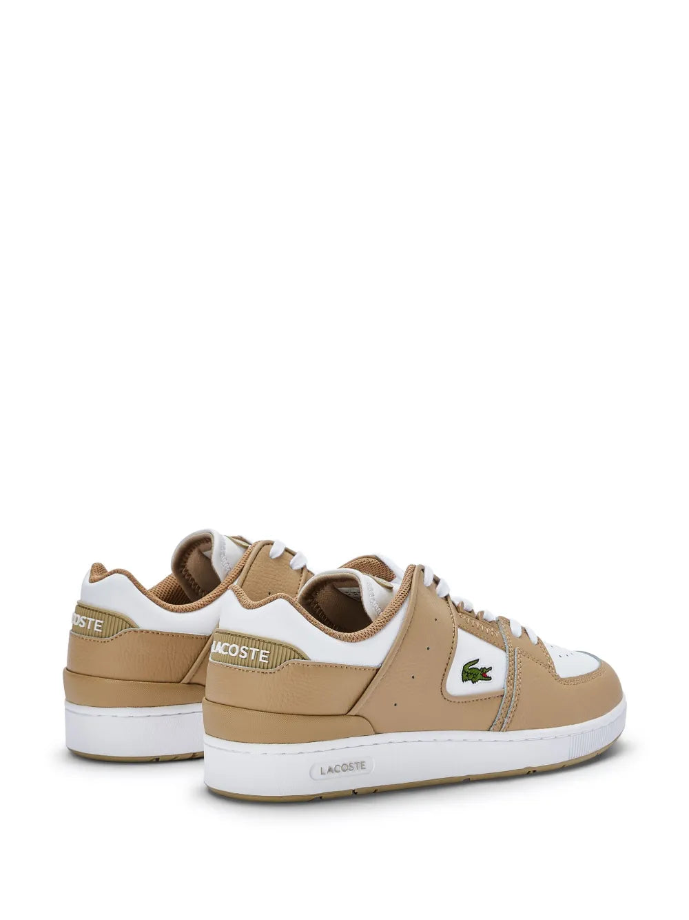 Lacoste Men's Brown Court Cage Leather Sneakers - bamn.