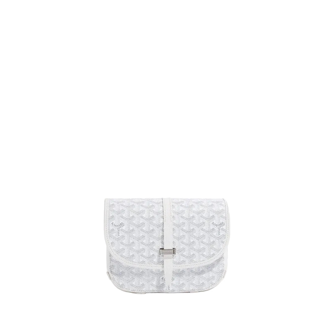 GOYARD BELVEDERE PM “WHITE” - bamn.