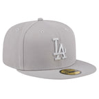 New Era Los Angeles Dodgers 59FIFTY Color Pack Fitted Cap - Grey - bamn.