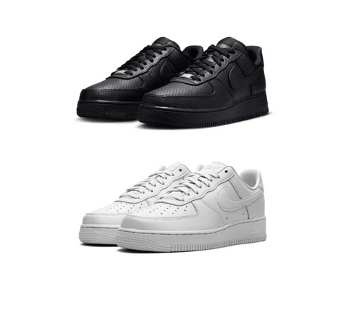 2x AirForce 1s (Black and White) - bamn.