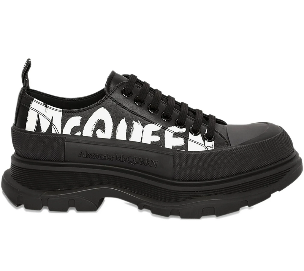 Alexander McQueen Tread Slick Black Sneakers - bamn.