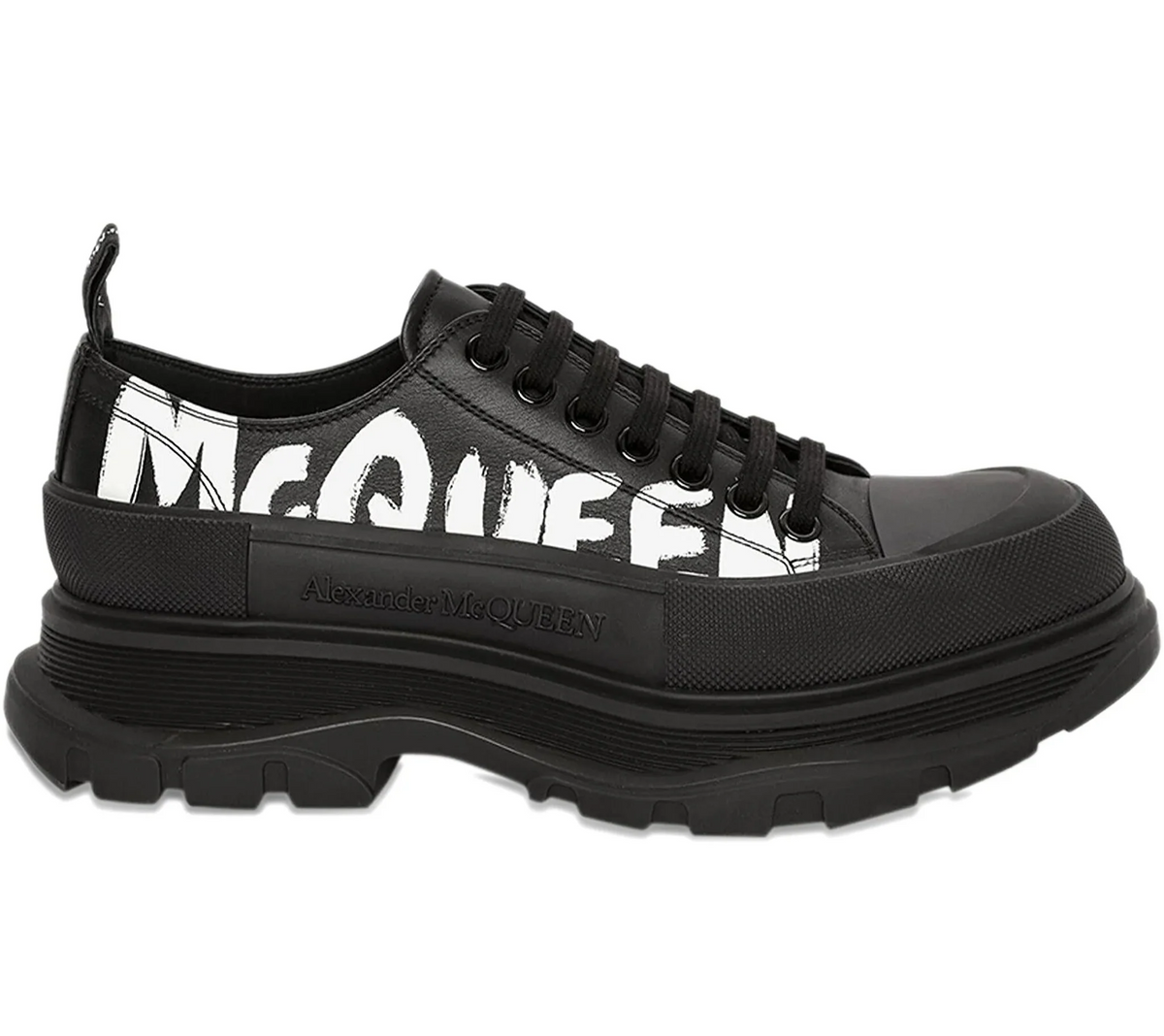 Alexander McQueen Tread Slick Black Sneakers - bamn.