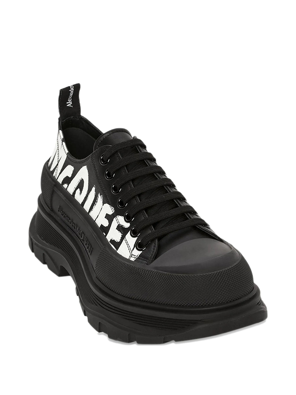 Alexander McQueen Tread Slick Black Sneakers - bamn.