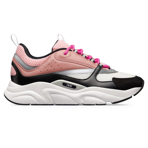Dior B22 Pink White Black Calfskin Trainer FULLY BOXED - bamn.