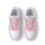 LOUIS VUITTON LV TRAINER WHITE PINK FULLY BOXED - bamn.