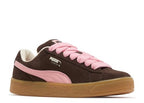 Women's Suede XL Chestnut Brown Sneaker - bamn.