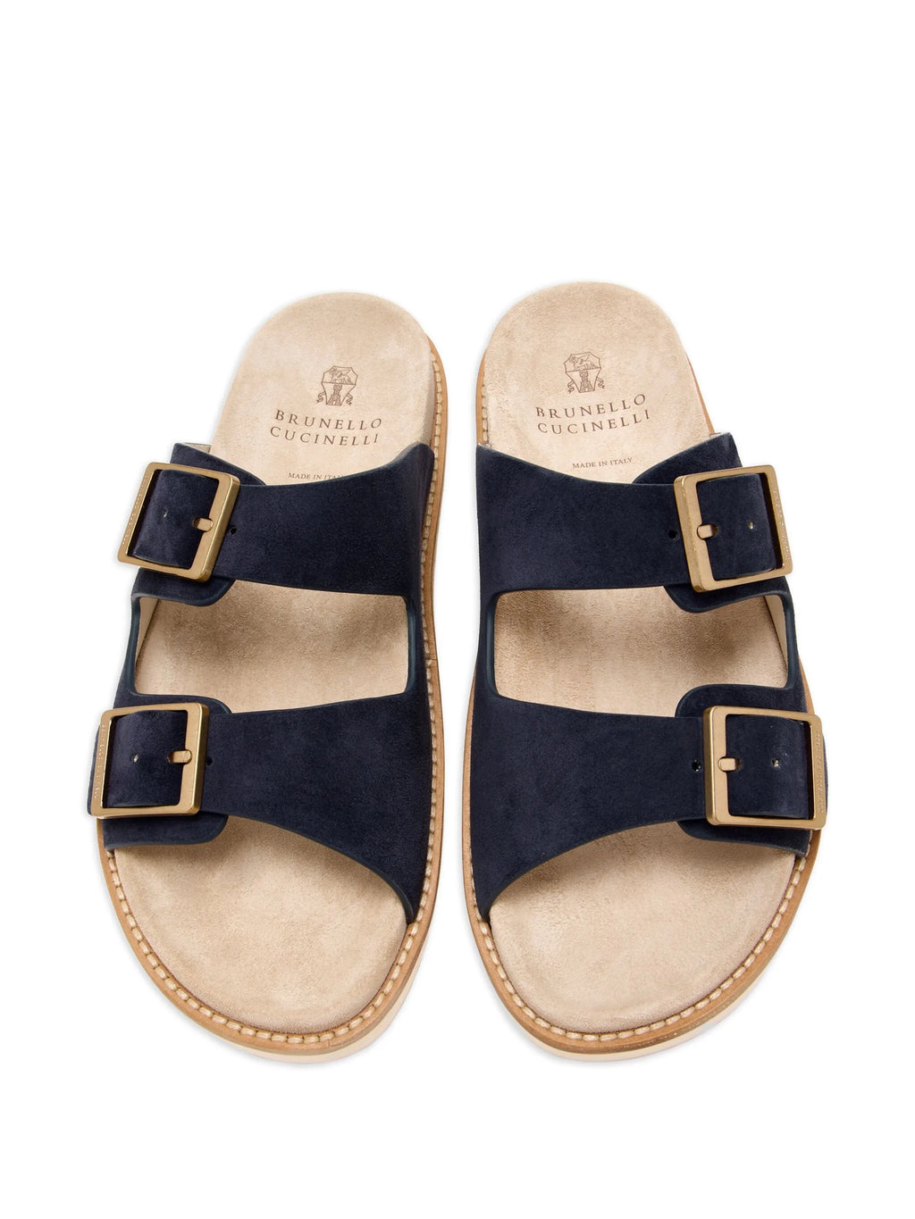 Brunello Cucinelli Double-Buckle Sandals - bamn.