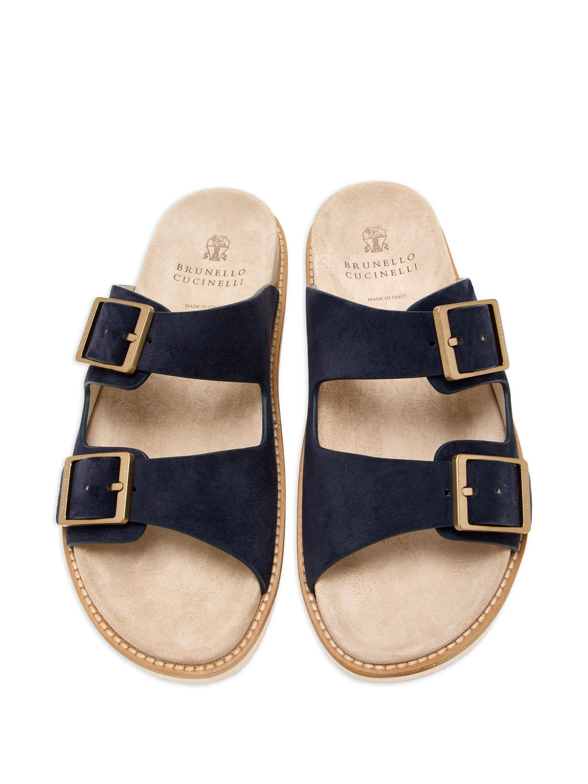 Brunello Cucinelli Double-Buckle Sandals - bamn.