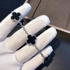 Silver Clover Stainless Steel Bracelet – A Statement of Elegance - bamn.