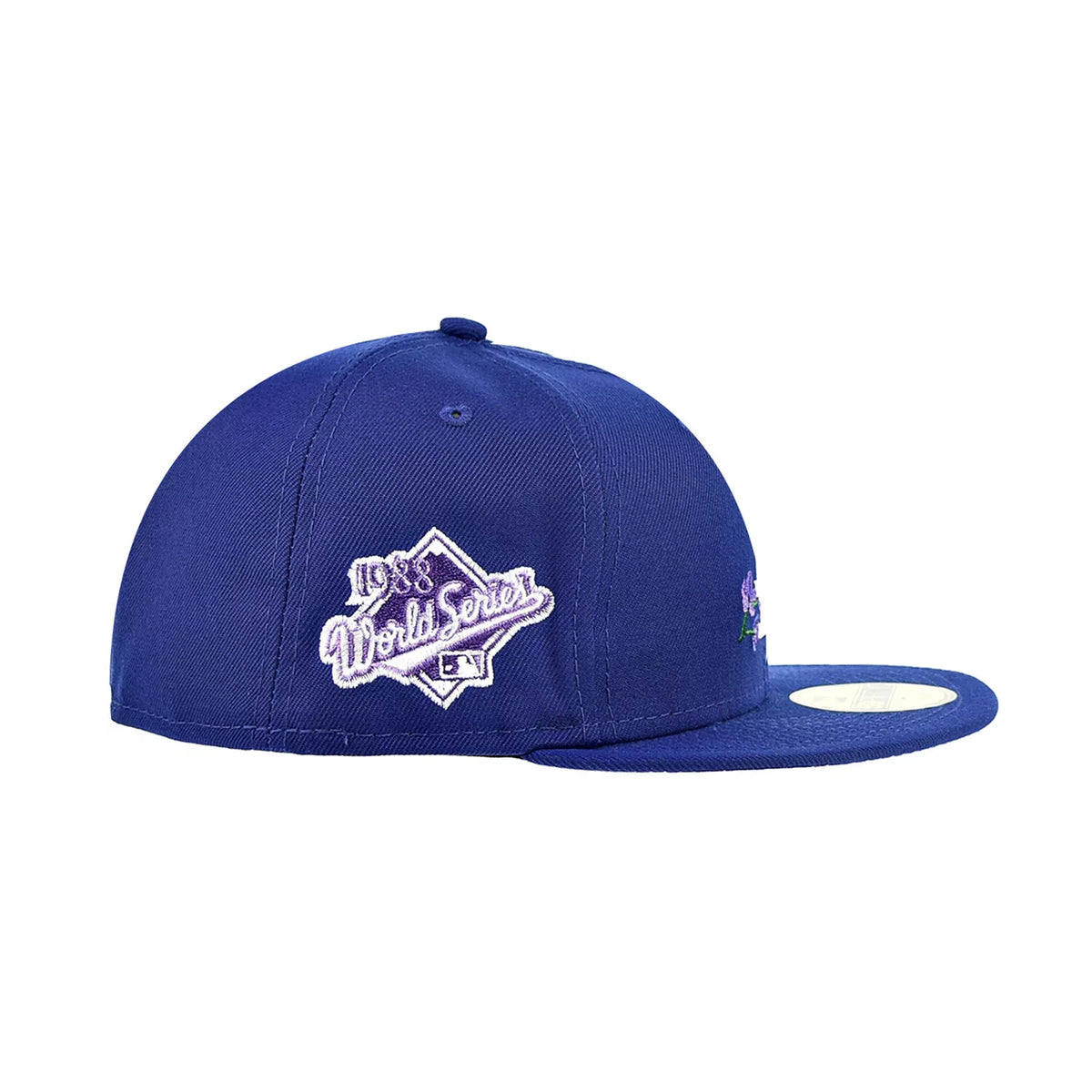 New Era Los Angeles Dodgers Side Patch Bloom 59Fifty Men's Fitted Blue-Purple - bamn.