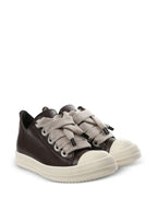Rick Owens leather low-top sneakers brown - bamn.