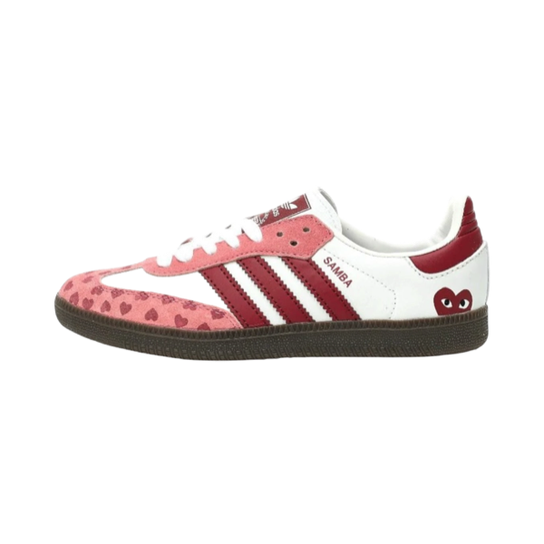 Adidas Samba OG White Pink Heart - bamn.