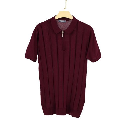 Solid Knit Polo Shirts - bamn.
