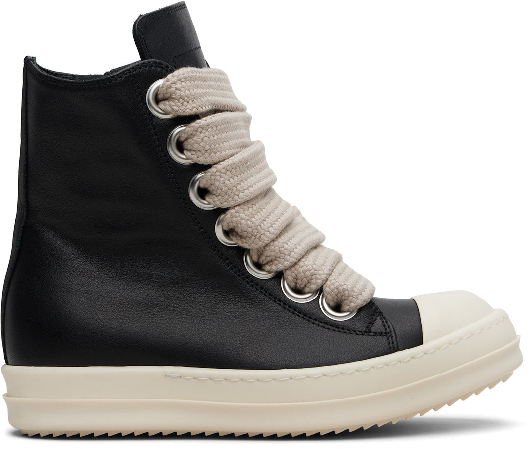 RICK OWENS Black Temple Jumbolace Sneakers