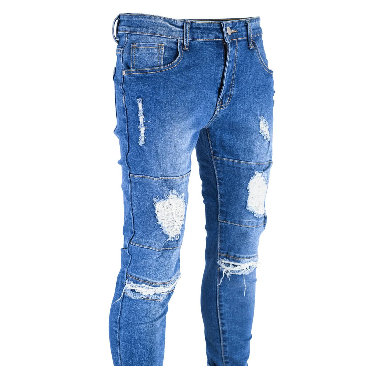 Men's Denim Ripped Jeans - bamn.
