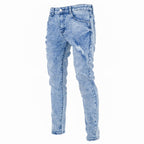 Men's slim fit Denim Washed Jeans - bamn.