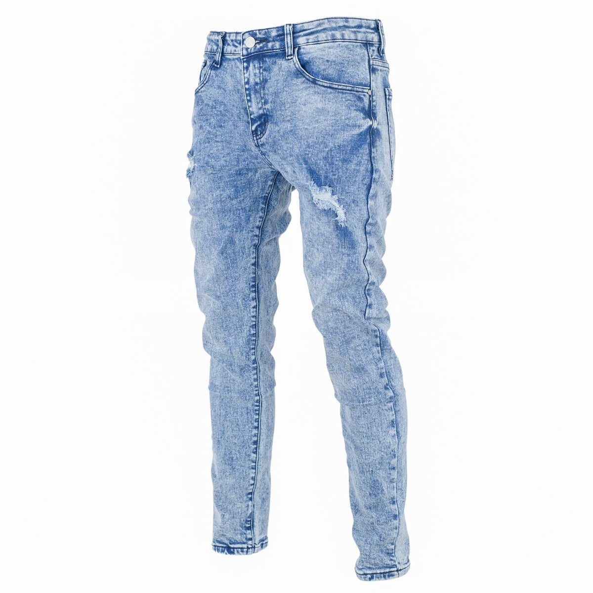 Men's slim fit Denim Washed Jeans - bamn.