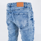 Men's slim fit Denim Washed Jeans - bamn.