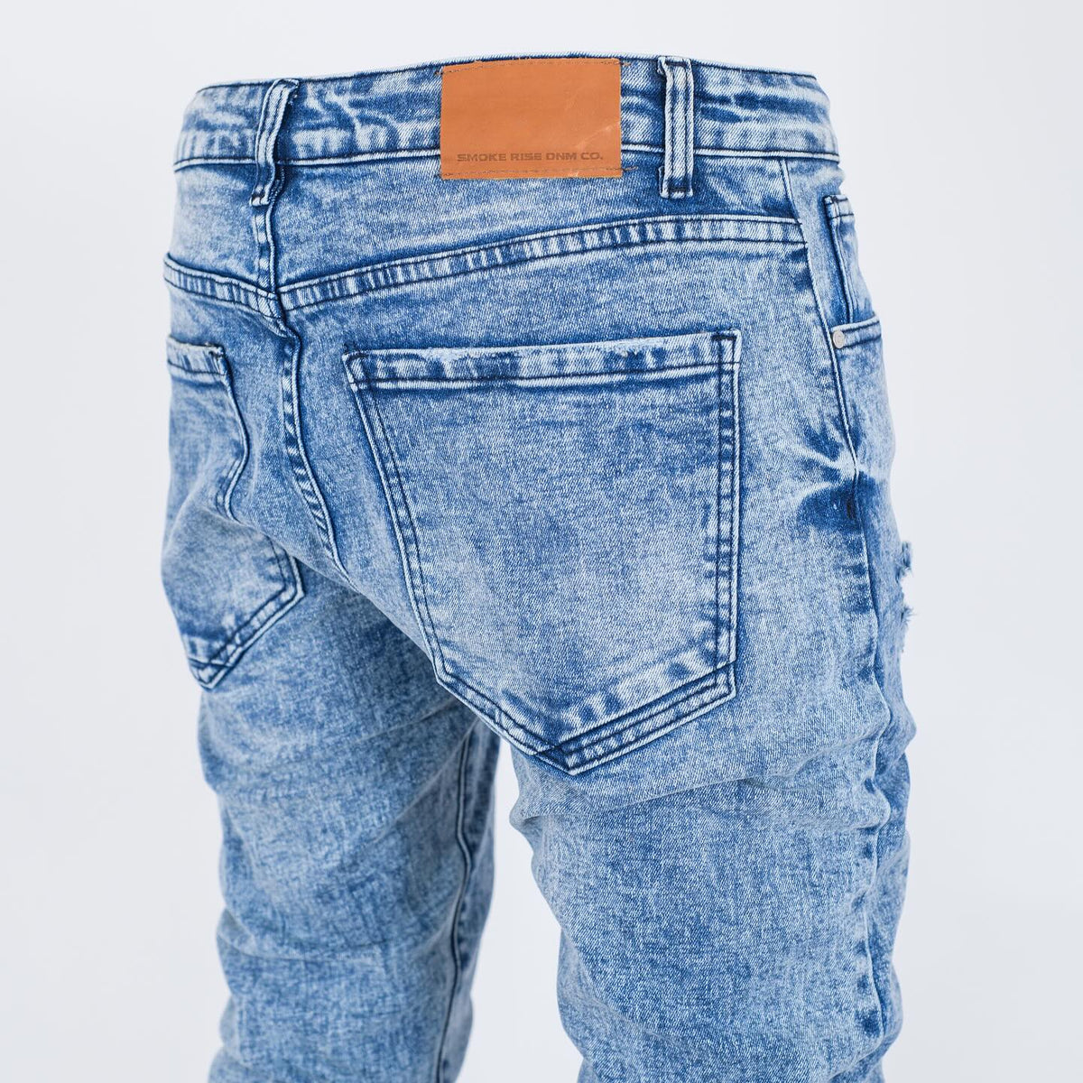 Men's slim fit Denim Washed Jeans - bamn.