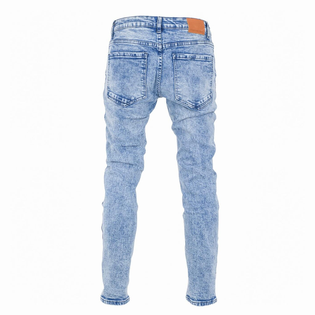 Men's slim fit Denim Washed Jeans - bamn.