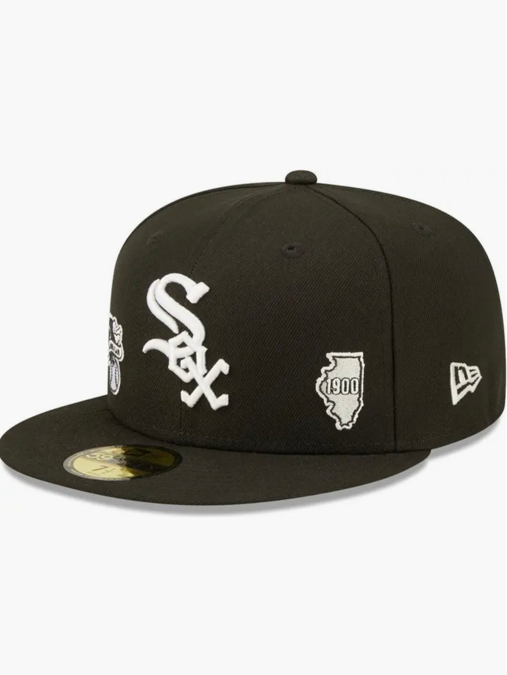 New Era Black Chicago White Sox Identity 59FIFTY Fitted Hat - bamn.