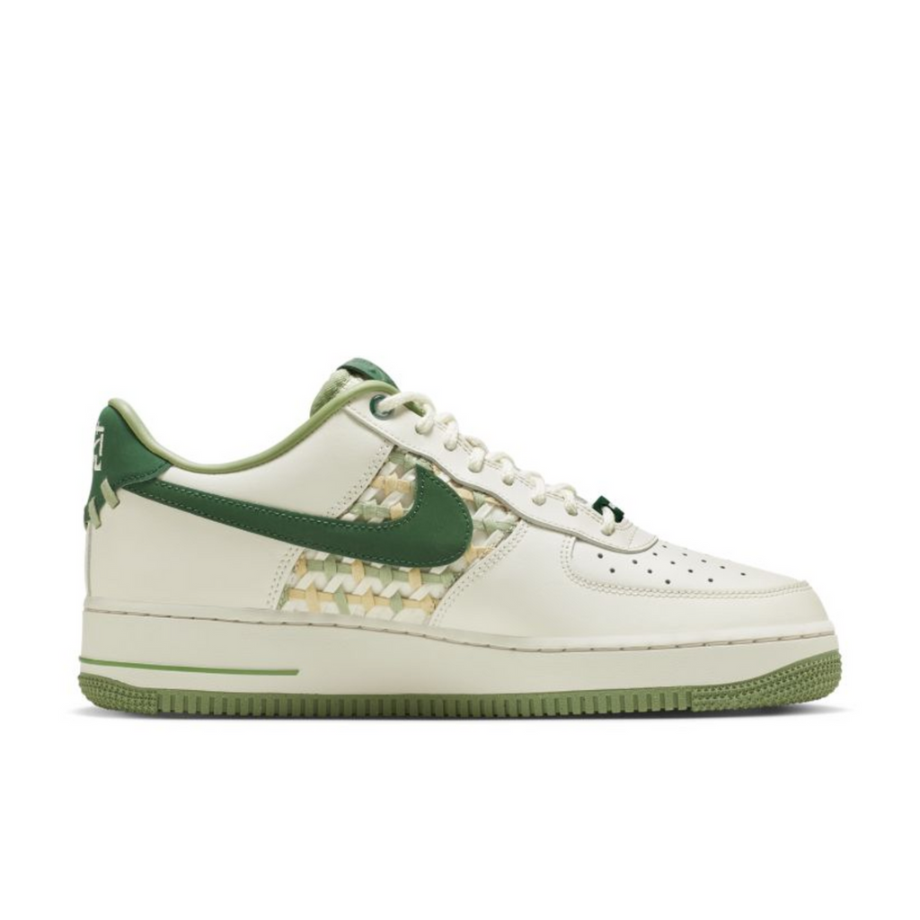 Nike Air Force 1 Low "NAI-KE" Surfaces in Green Weaves - bamn.