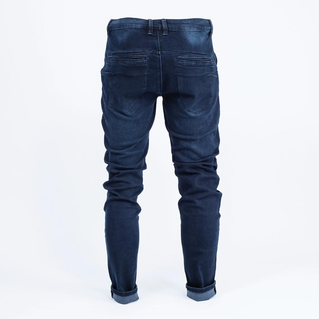 Faded Blue Washed Denim Jeans - bamn.