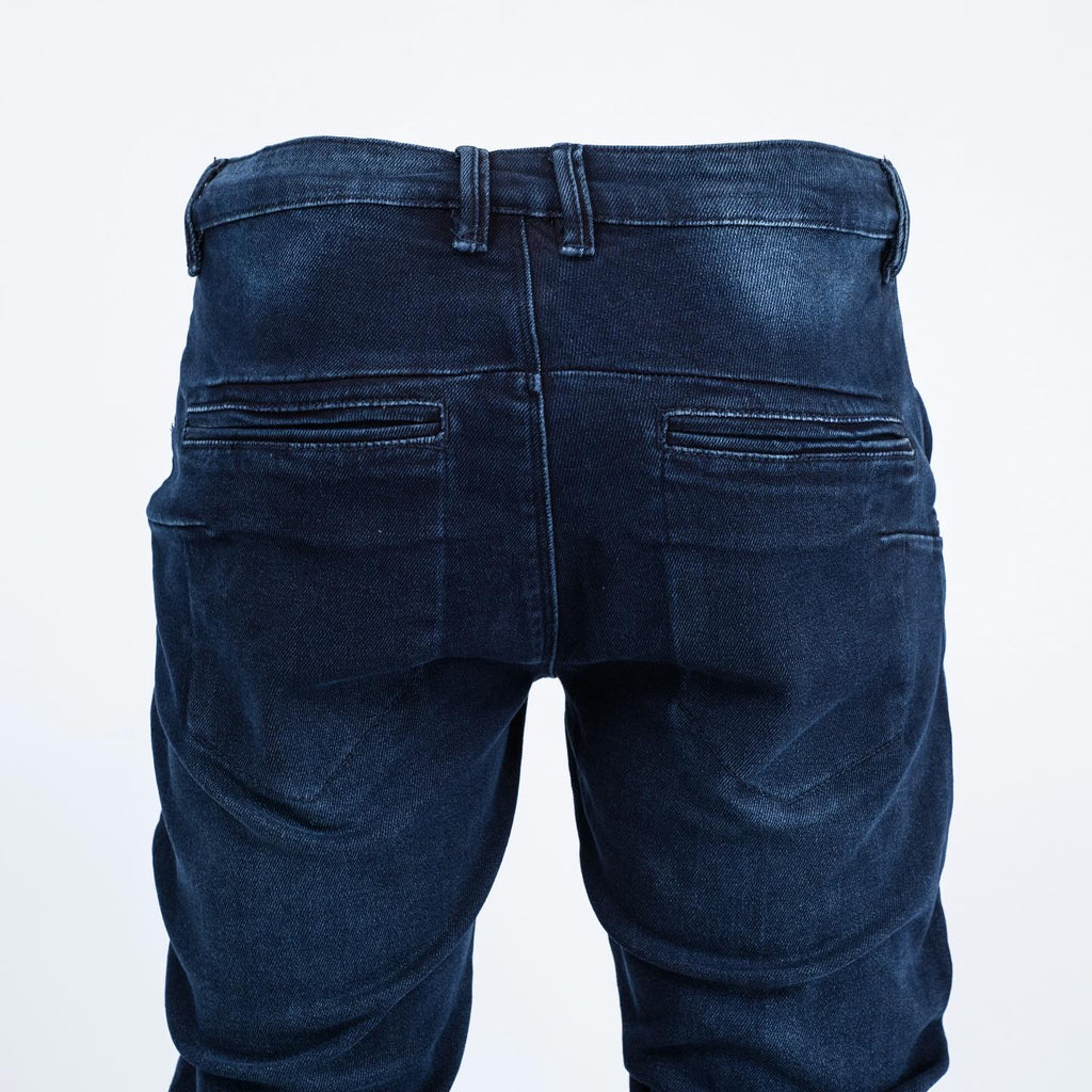 Faded Blue Washed Denim Jeans - bamn.